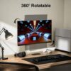 Perlegear TV Wall Bracket for Most 10-32 inch TVs or Monitors up to 20kg, Full Motion TV bracket Swivels Tilts Extends Rotates, Fits VESA 50x50mm