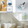 1Pcs Toilet Flush Button, Round Head Dual Toilet Push Button, Cistern Flush Replacement, Toilet Push Button Flush Replacement Compatible with Ide