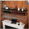 Stylish Simplicity Ceiling Stylish Simplicity Wine Rack Simple Craft Retro Creative Display Goblet Storage Wine Rack Household Goblet Bracket Res