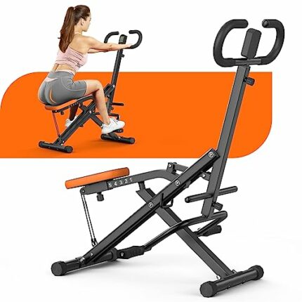 Rowing Machine, Magnetic Rowing Machine 16 Level with LED Display Silent Sliding Rail for Home Gym Indoor Trainer Equipment