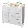 YITAHOME Chest of Drawer - Fabric Dresser with 7 Drawers, Organizer Unit for Bedroom, Living Room, Hallway, Closets & Nursery - Sturdy Steel Fram