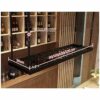Stylish Simplicity Industrial Simple Wine Glass Hanger Bar Floating Stand Adjustable Kitchen or Office Cutlery Bottle Holder Vintage Iron Inverte