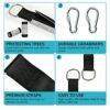 Tree Swing Hanging Kit - Holds up 1700 LBS 9.8ft Polyester Fiber Straps with 2 Tree Protectors Pads + 2 Carabiners, Perfect for Child Swing, Hamm