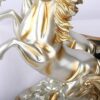 NEOCHY European Champagne Double Horse Car Wine Rack Decoration Bottle Stand, Fashion Rack Single Bottle Tabletop Holder for Home Decor