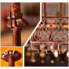Simple Inverted Wine Rack Vintage Metal Creative Living Room Display Storage Wine Glass Holder Adjustable Height Restaurant Kitchen Bar Floating