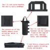 YELAIYEHAO Grade Heavy Duty Double-Stitched Weights Bag, Leg Weights for Pop up Canopy Tent Weighted Feet Bag Sand Bag outdoor bag Black (4 PCS R