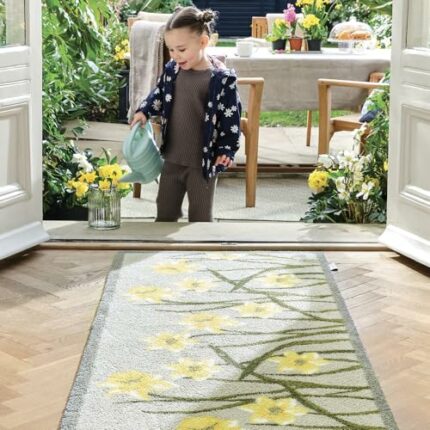 Hug Rug Eco-Genics Friendly Barrier Mat Door Mat Runner Various Styles (DAFFODIL 1, 65x150cm)