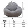 Deeabo Large Bean Bag Chair Cover, Lazy Lounger Bean Bag Storage Chair Cover Sofa Solid Color Simple Design Indoor Lazy Lounger Cover for Adults
