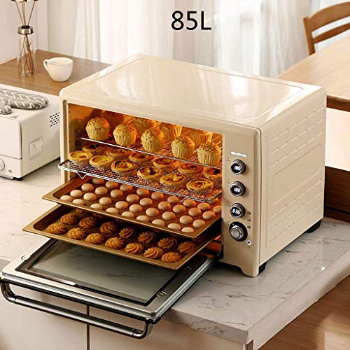 KKYKP 85L Convection Countertop Toaster Oven, Includes Bake Pan, Broil Rack & Toasting Rack, Stainless Steel