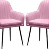 dining chair Kitchen Dining Chairs Set Office Business Chairs, Kitchen Side Modern Leather Dining Chair Armchair Anti-Slip Foot Pad Adjustable De