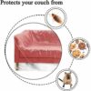 2 Pack Furniture Clear Cover Plastic Duty Water and dustproof Resistant Sofa Slipcover Plastic Sofa Cover Protection Covers for Moving Long Term,