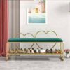 DINGZZ Shoe Change Stool Simple Door Dressing Shoe Stool Porch Household Soft Pack Cushion Sofa Stool Shoe Rack Cabinet (Color : D)