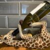 G&H Decor - Adorable 36cm Giraffe Wine Bottle Holder Figure - Home Decor Rack Figurine with Amazing Detail - Decorative Kitchen Countertop or Tab