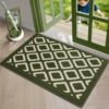 AIZIBLISH Front Door Mats, Non-Slip Absorbent Door Mats Indoor, Resist Dirt Door Rug, Classic Geometric Pattern Rugs for Entryway Indoor, Outdoor
