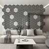 12 Pcs 3D Flower Venus Hanging Room Divider Panel, 14"x12" Screen Panels High Density Polyester Fiber Board Cut Room Partition Home Decoration (P
