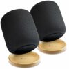 Bangcheer Bamboo Stand for Homepod/HomePod 2 with Non-Slip Feet and Scratch Resistant Elegant Space Saving Smart Speaker Bamboo Holder Enhance Ho
