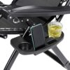 PATIKIL Adjustable Zero Gravity Tray, 2 Pack Medium Size Water Cup Holder Trays Lounge Chair Accessory for Outdoor Camping, Black
