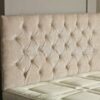CROWNBEDSUK CHESTERFIELD DIAMANTE BUTTON HEADBOARD IN 2ft5,3ft,4ft,4ft6,5ft,6ft !!!!NEW!!!! (CREAM, 3FT (SINGLE) PLAIN BUTTON)
