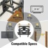 Mounting Dream TV Wall Bracket Mount for Most 26-65 Inch TVs, Max VESA 400x400mm, Tilt Swivel for TV Max 45kg, Full Motion Double Arms Fit OLED L