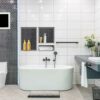 XZETORA Shower Niche SMC Material 40(20+15+5) X16 Niche for Shower Wall Shower Niches Ready for Tile Shower Niche Shelf