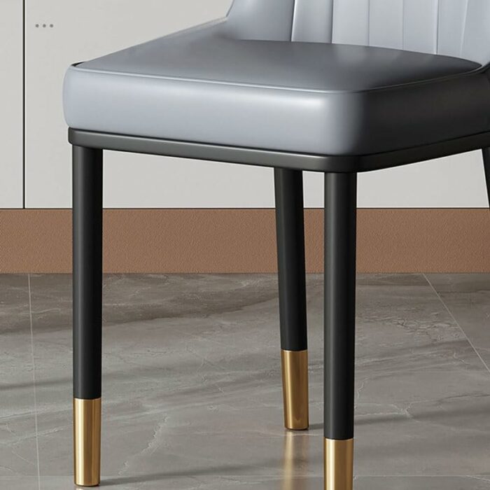 JJZXD Dining Chair Leather Leisure Chair Backrest Stool Home Furniture Versatile Dining Chair Armrest