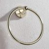 RAKUTE Gold Towel Ring Towel Rack, Bathroom Full Copper Towel Hanging, Bathroom Towel Holder Towel Bar Bathroom Ring