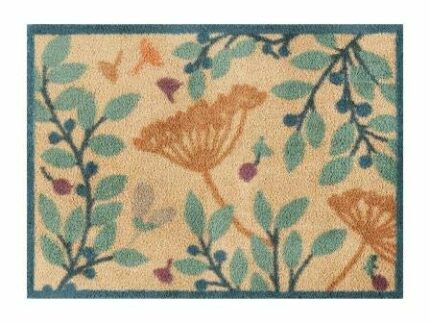 Turtle Mat Seedhead Neutral Dee Hardwicke Collection - Highly absorbent Indoor barrier mat with Multi-Grip backing 60x85cm