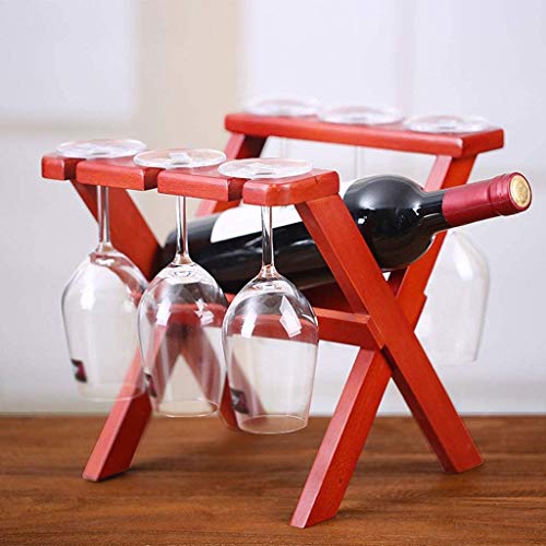 CZDYUF Solid Wood Wine Rack, Nordic Creative Minimalist Home Living Room Cup Holder