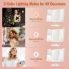 EASEHOLD Makeup Mirror with 64 Led Lights, Vanity Mirror with 2/3X Magnification, Adjustable Brightness Cosmetic Mirror, Touch Screen, USB Chargi