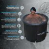 Explore Ice Bath Tub for Athletes [Improved Model] - Extra Large Cold Tub, Premium Cold Plunge Tub Outdoor, Portable Ice Bath, Ice Barrel Cold Th