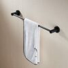 Towel Bar for Bathroom Wall Mounted 40cm（15.7inch）Matte Black SUS 304 Stainless Steel Shower Towel Rack Gudetap GTA20806B