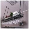 Stylish Simplicity Industrial Minimalist Stylish Simplicity Wine Rack Metal Simple Creative Multi-Function Display Storage Wine Glass Holder Adju