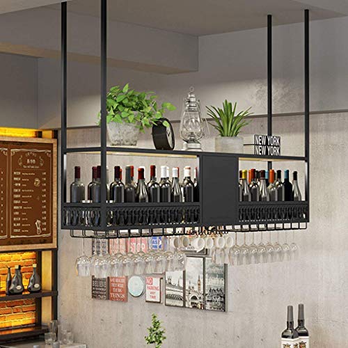 OUSIKA Wine Racks,Wall-Mounted Wine Rack Hanging Wine Glass Rack Ceiling Decoration Shelf for Bars,Restaurants,Kitchens Bar Floating Shelf Ceilin
