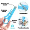 SHALL Crimper Plier Set, AWG 28-7 (0.08-10mm²) electrical wire connectors, Crimping Plier with 1800 Terminal Crimp Connectors,with tool bag