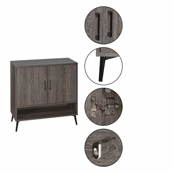 ZCMEB Shoe Storage Cabinet Home Foyer Corridor Shoe Cabinet Woodgrain Shoe Rack Home Furniture