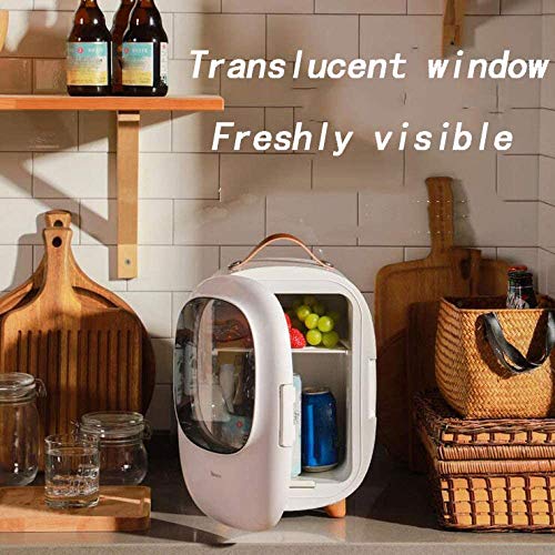 NXYJD Mini Fridge Portable,Quiet Cooling Compact Warmer Cooler Skincare Minibar Makeup Refrigerators Drinks for Cars Homes Offices Dorms (Color :