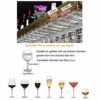 Stylish Simplicity Down Wine Glass Holder Stainless Steel Metal Household Goblet Holder Decorative Storage Display Wine Rack Kitchen Cutlery Stor