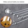 HIGOH Towel Racks, Bathroom Towel Rack Wall Mounted Towel Holder,European Antique Double Bath Towel Rack,Multifunctional Towel Holder,Retro Bathr