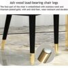 dining chair Kitchen Dining Room Furniture Chairs 2pcs PU Leather High Back Soft Seat Dining Chair With Non-slip Feet And Armrest For Living Room