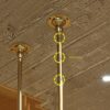 Wine Glass Holder Inverted Wine Rack Simple Style Iron Hanging Wine Glass Holder Ceiling Decorative Frame J1013, PIBM, a, 120x35cm