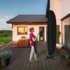 Yeemoutylo Parasol Cover Waterproof Cantilever Parasol Cover 3m Banana Parasol Cover Cantilever Windproof Garden Parasol Covers Large(265cm X 40/
