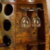 PIBM Floor-Standing Wine Barrel Stable Home Display Stand Wine Cellar Storage Box Creative Decor J1116
