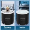 YIYOBEATFO Ice Bath Tub for Athletes, Foldable Cold Tub Outdoor, Portable Ice Bathtub, Recovery Ice Bath Tub for Adults,Adult hot spa Soaking Buc