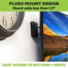 HIDEit Mounts Uni-XS Mount, Universal Black Steel Adjustable Wall Bracket for Extra Small Device, Hide Your Cable TV Box, Modems, Satellite Recei