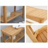 DINGZZ Shoe Rack, with Shelves Waterproof Spa Chair Seat Bench Organizer Stool, Shoe Shelf, for Hallway Bathroom Living Room Corridor