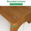 POHOVE Bamboo Toilet Stool Squatting Toilet Stool,Adult Bath Stool Sturdy and Comfortable Poop Stool Squat Toilet Stool for Adults and Children,7