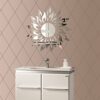 Yosoo Sunflower Acrylic Mirror 3D Removable Wall Sticker Mirror Effect Decal for Bedroom Tv Background Wall Home Decoration