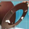 Toilet Bumpers Wobbly Toilet Loo Seat Stabilisers Stop Children Slipping Sliding Set of 2 (White)