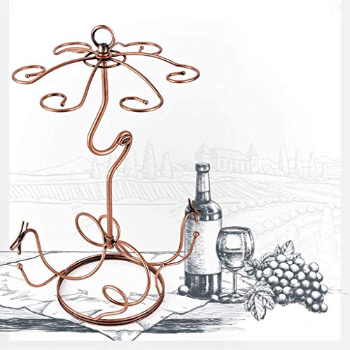 CZDYUF Red Wine Rack, Upside Down Goblet Holder, Creative Wine Rack Decoration, Wine Bottle Storage Rack