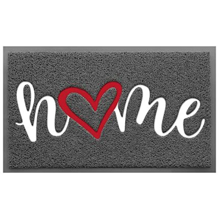 Avvrel Dirt Trapper Door Mat, Non-Slip Low Profile Doormat, Washable Heavy Duty Front Back Door Mat,HOME Floor Mat Rug for Indoor Outdoor Entranc